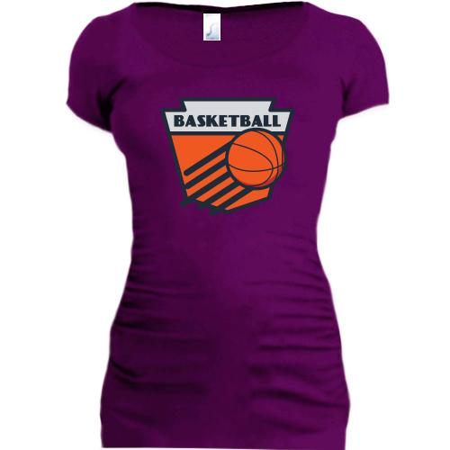 Подовжена футболка з логотипом Basketball