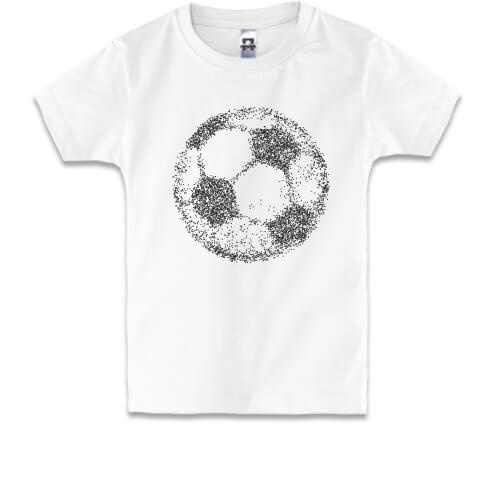 Детская футболка с футбольным мячом из элементов