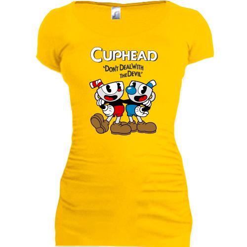 Подовжена футболка Cuphead