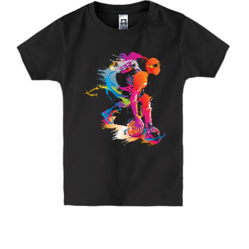 Дитяча футболка з яскравим баскетболістом