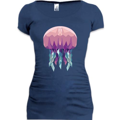 Подовжена футболка з медузою
