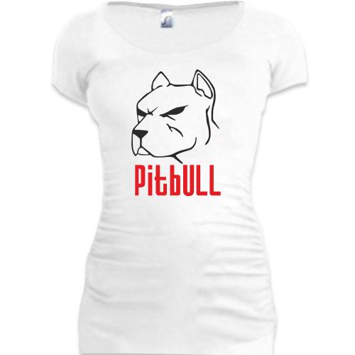 Женская удлиненная футболка Pitbull