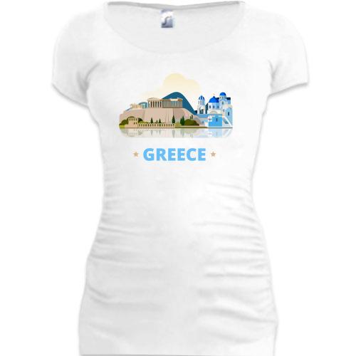 Подовжена футболка з визначними пам'ятками Греції