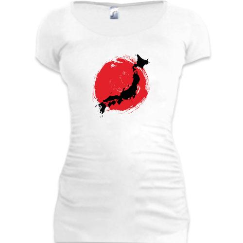 Подовжена футболка з символікою Японії