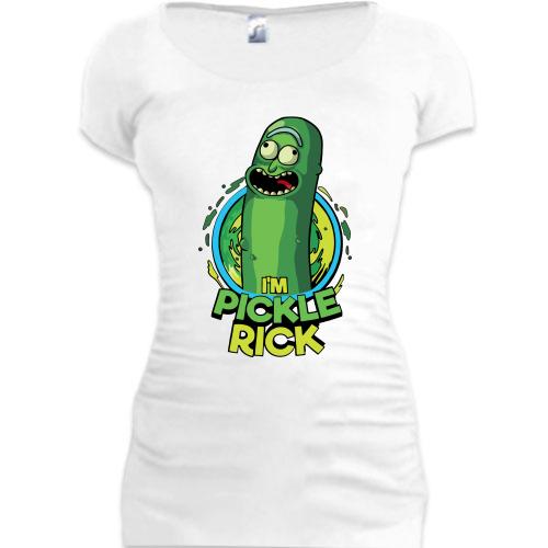 Подовжена футболка Pickle Rick (2)