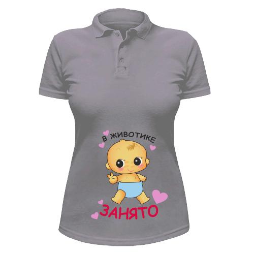 Жіноча футболка-поло із зображенням малюка 