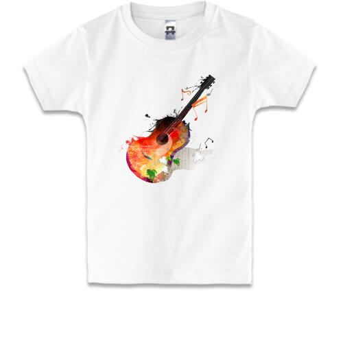 Дитяча футболка з гітарою для барда