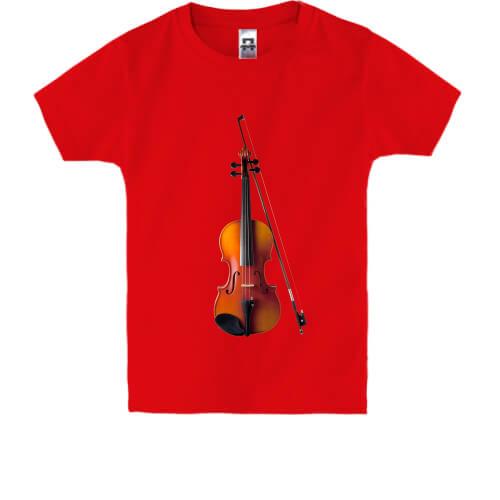 Дитяча футболка зі скрипкою і смичком