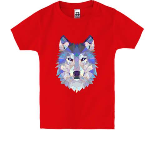 Детская футболка с изображением волка