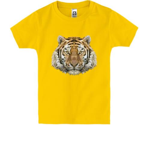 Дитяча футболка з дизайнерським тигром