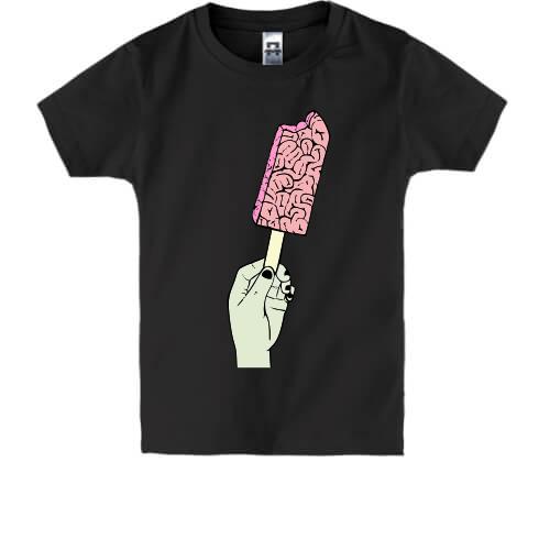 Дитяча футболка з морозивом у вигляді мозку