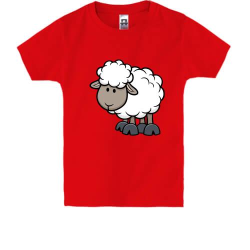 Детская футболка c овечкой