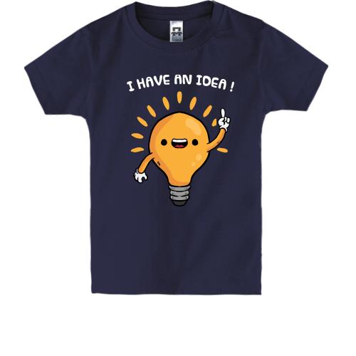 Детская футболка с лампочкой 