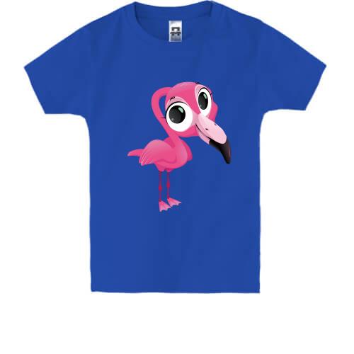 Детская футболка с фламинго-милахой
