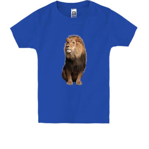 Детская футболка с большим львом