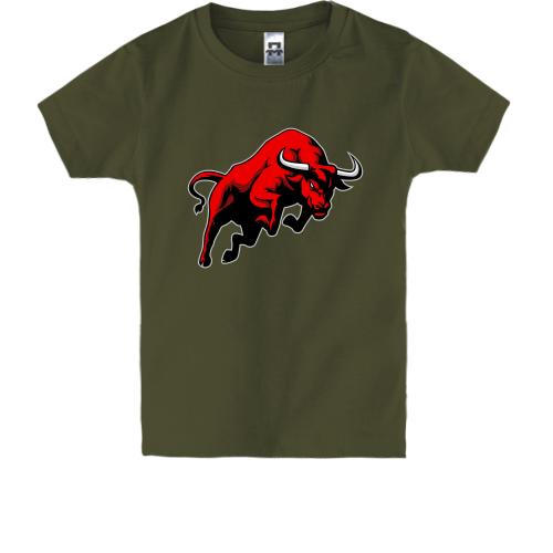 Дитяча футболка з червоним биком