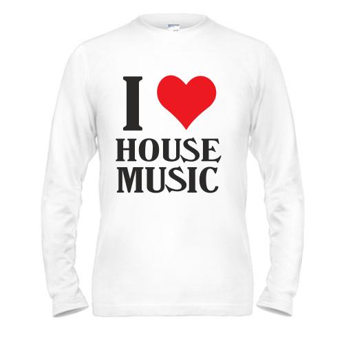 Лонгслив I love house music