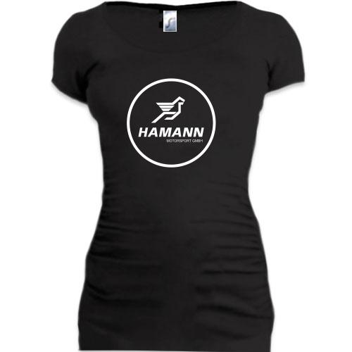 Женская удлиненная футболка Hamann
