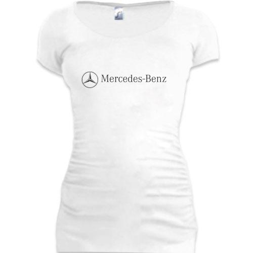 Женская удлиненная футболка Mercedes-Benz
