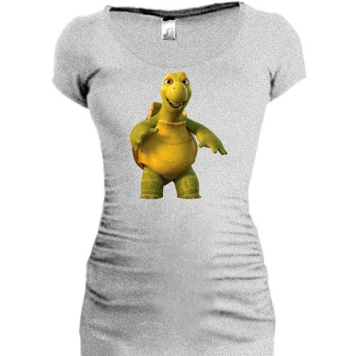 Подовжена футболка з усміхненою черепахою