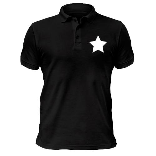 Чоловіча футболка-поло з п'ятикутною зіркою