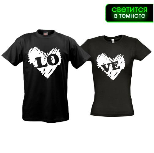 Парні футболки Love 2