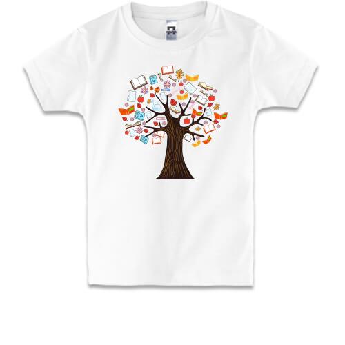 Детская футболка с древом знаний