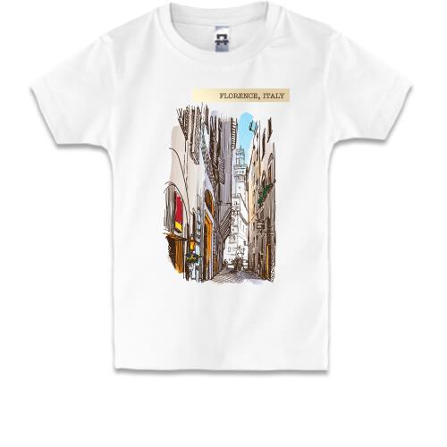 Дитяча футболка з вузькими вуличками Флоренції