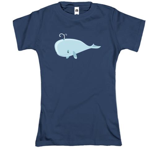 Футболка с иллюстрированным китом