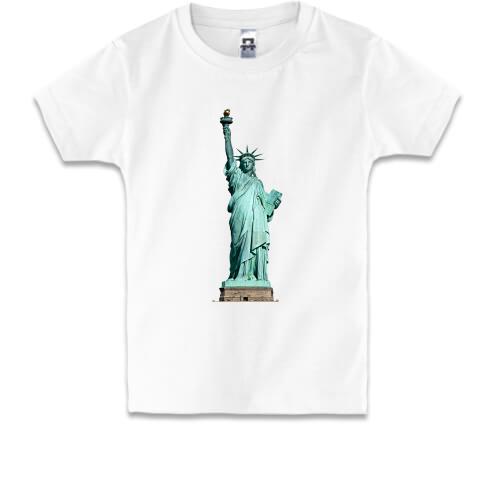 Дитяча футболка cо статуєю свободи в кольорі