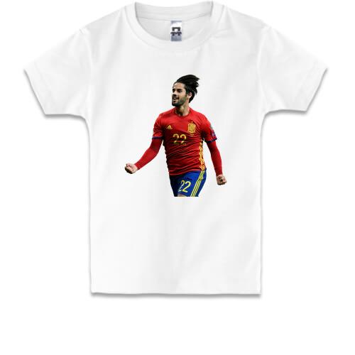 Дитяча футболка з Isco Spain national football team