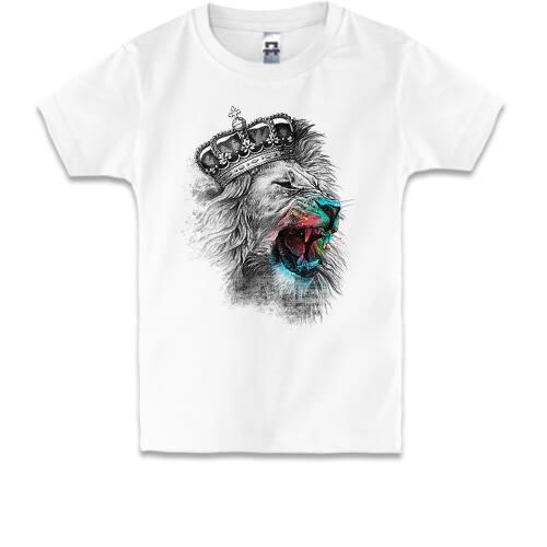 Детская футболка cо львом 