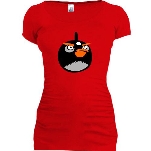 Женская удлиненная футболка Angry Birds (5)