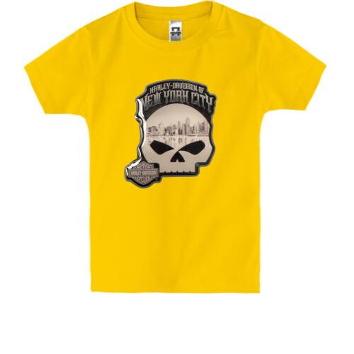 Детская футболка с эмблемой Harley Davidson NY