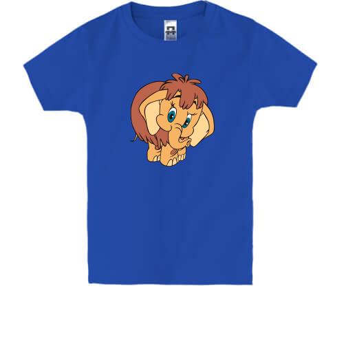Детская футболка с мамонтенком