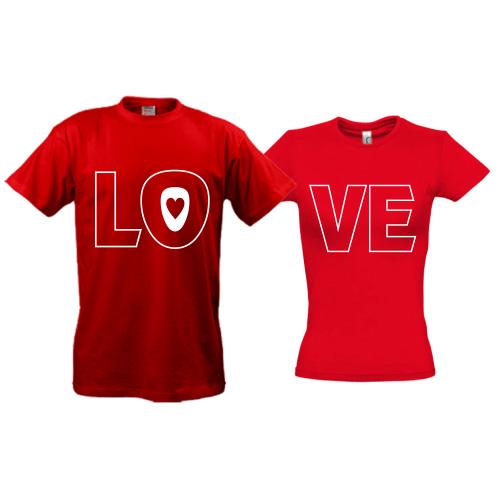 Парні футболки Love