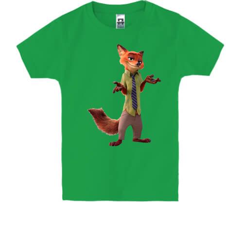 Детская футболка с лисом из Зверополиса