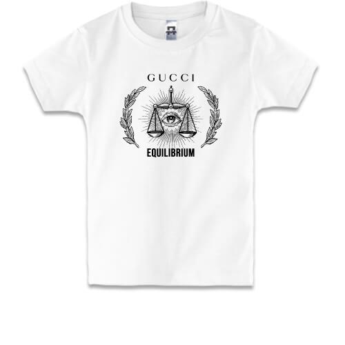 Дитяча футболка Gucci equilibrium