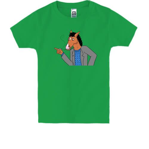 Детская футболка с курящим БоДжеком