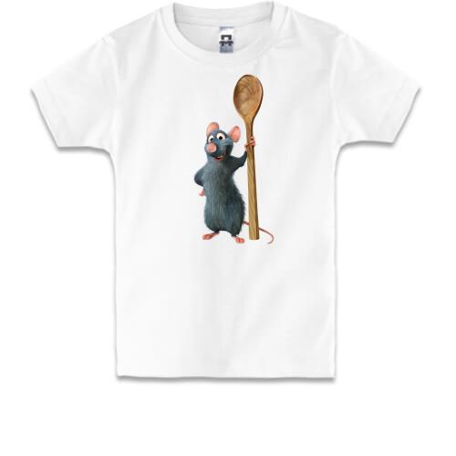 Дитяча футболка з мишеням і лопаткою