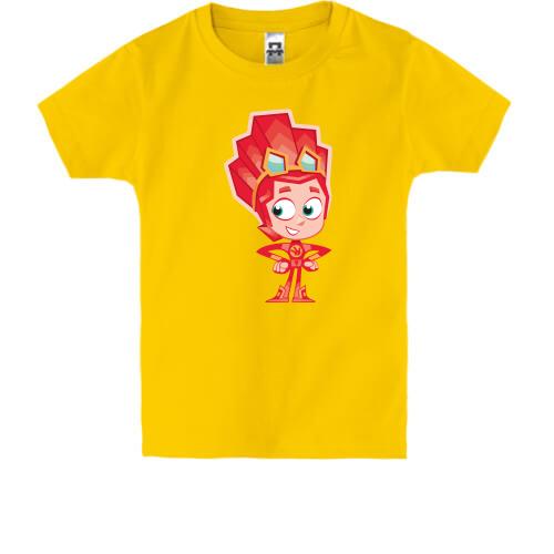 Дитяча футболка з фіксіком фаєр