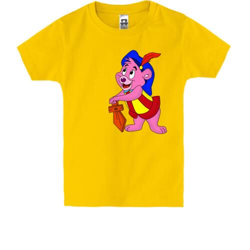 Дитяча футболка з рожевим ведмедиком гамми