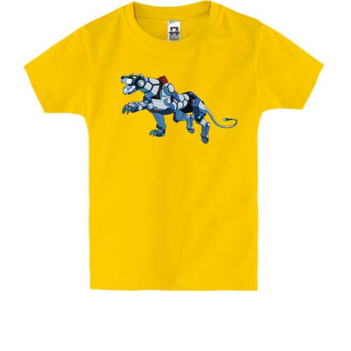 Детская футболка с тигром-роботом