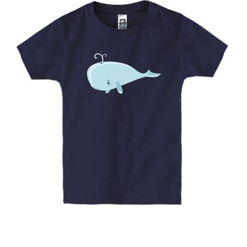 Детская футболка с иллюстрированным китом