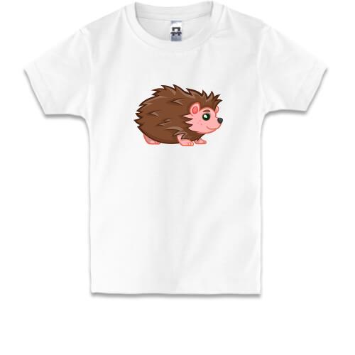 Детская футболка с маленьким ежиком