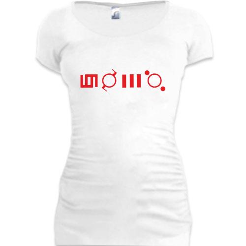 Женская удлиненная футболка 30 seconds to mars 4