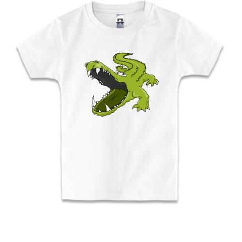 Дитяча футболка з крокодилом