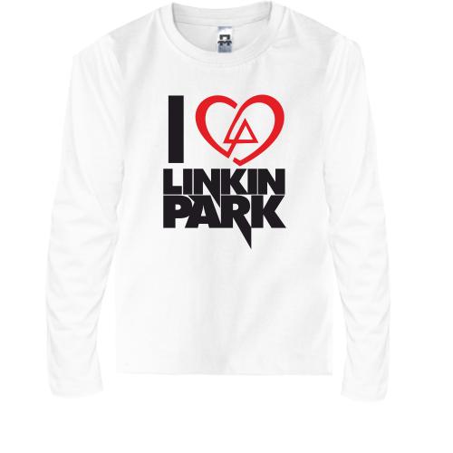 Дитячий лонгслів I love linkin park (Я люблю Linkin Park)