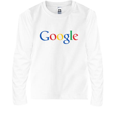 Детский лонгслив с логотипом Google