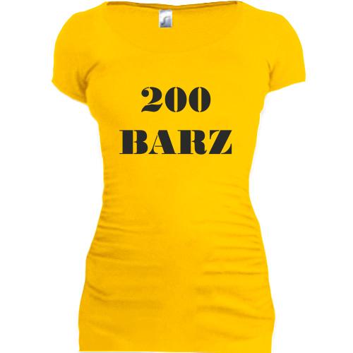 Женская удлиненная футболка Гуф 200 строк